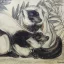 Gaston SUISSE (1896-1988) - Couple de Makis.  (1)